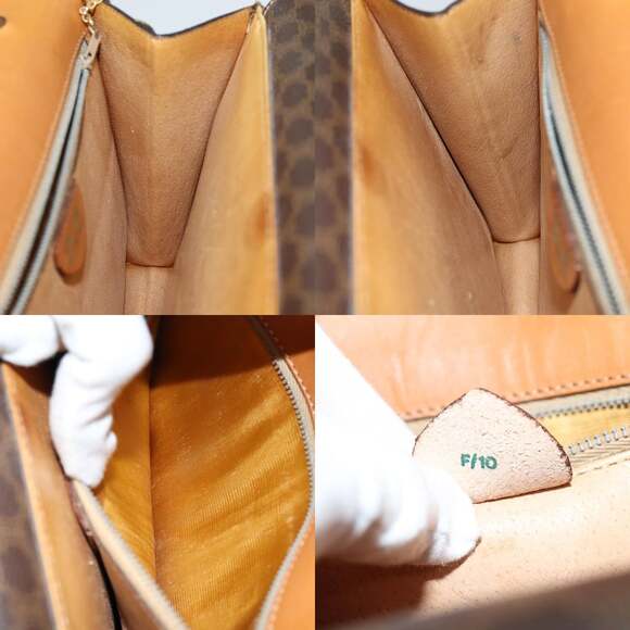 CELINE Macadam Canvas Hand Bag Pvc Brown - Picture 12 of 12